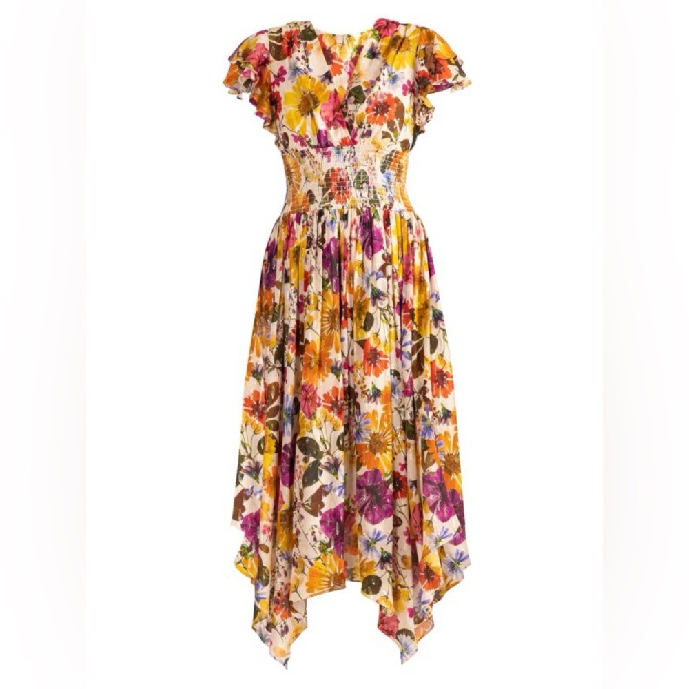 Shoshanna Pasadena Floral Midi Dress - Picture 8 of 8